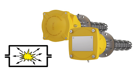 Removable flange immersion heaters - Cetal